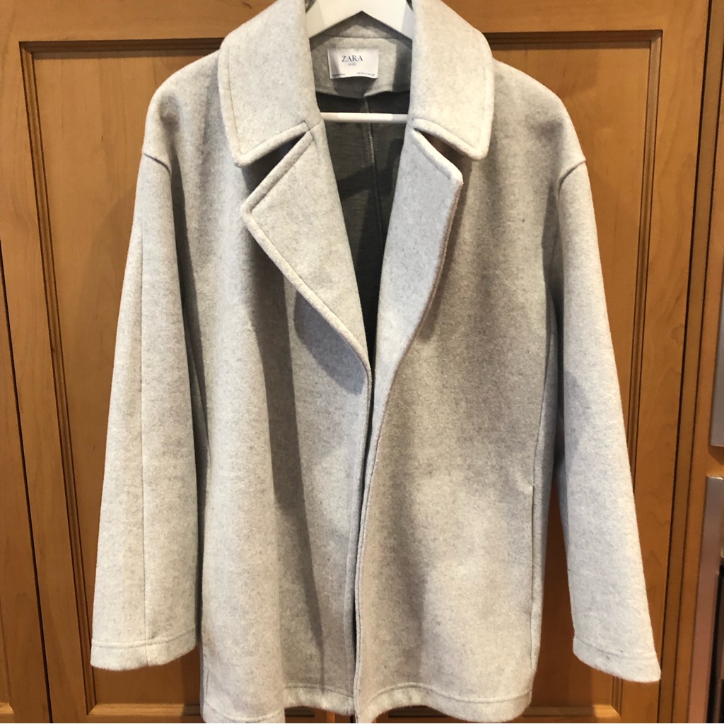 Zara Basic Oatmeal Coat